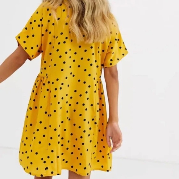 ASOS Dresses & Skirts - ASOS yellow polka dot dress